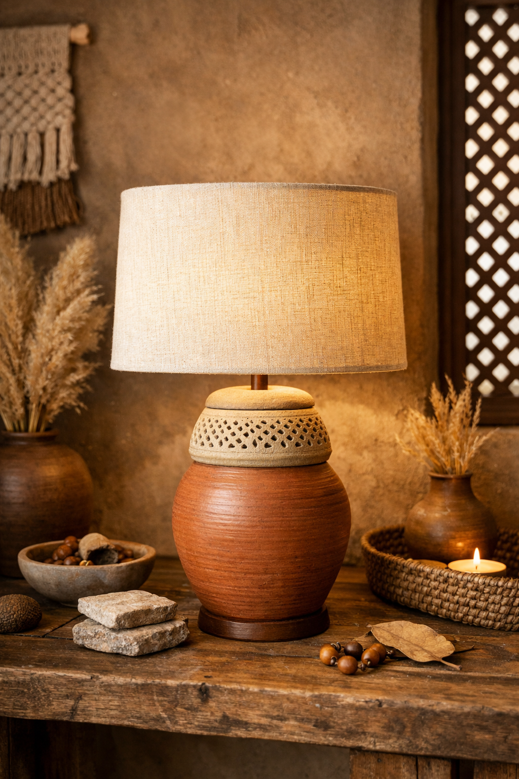 Clay, Stone, Wood, and Cotton: