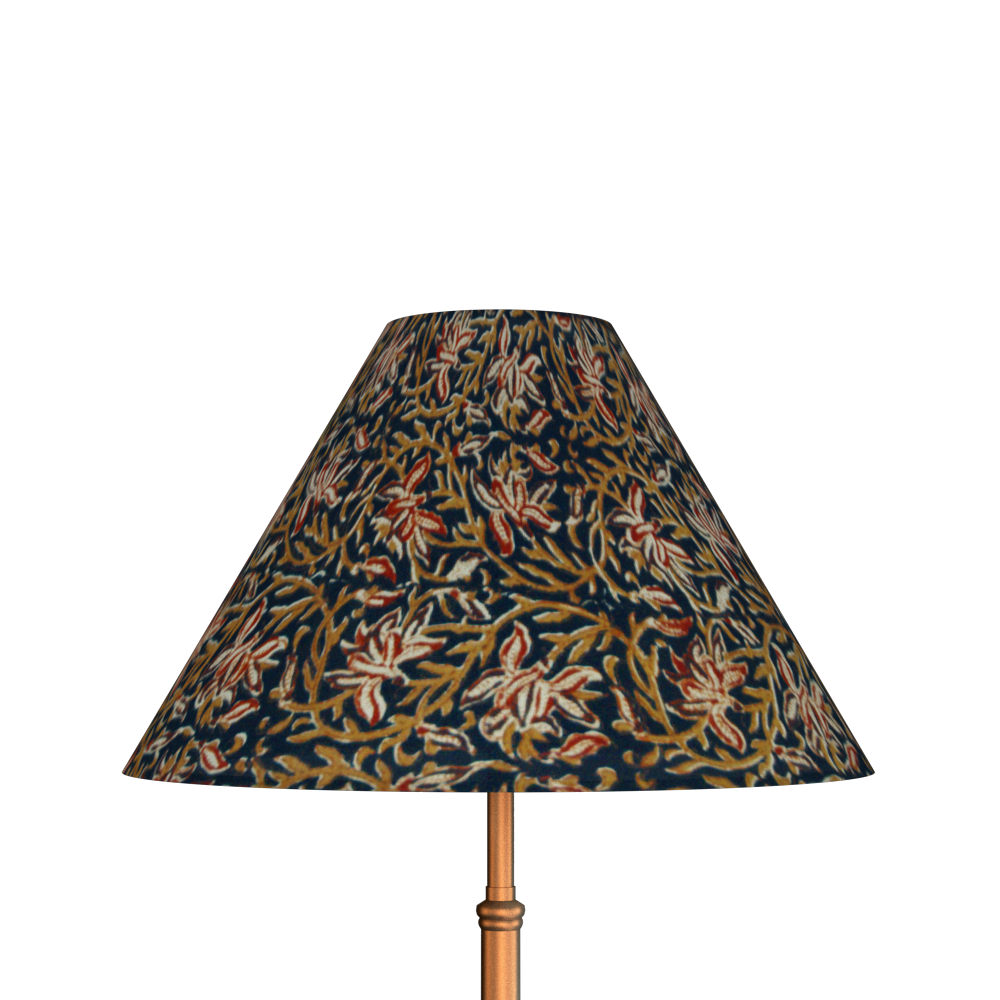 Midnight Kalamkari Bloom