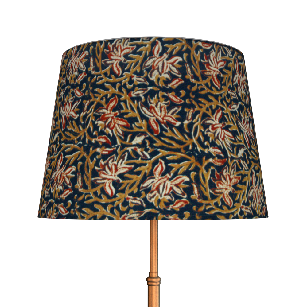 Midnight Kalamkari Bloom