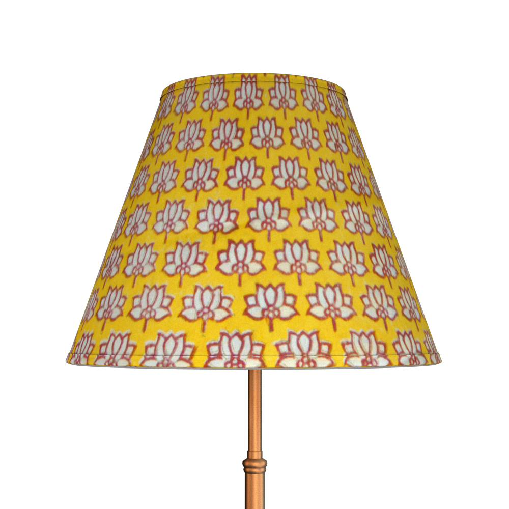 Sunny yellow &punch pink block print