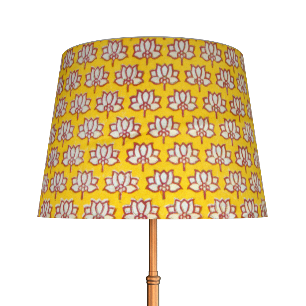 Sunny yellow &punch pink block print