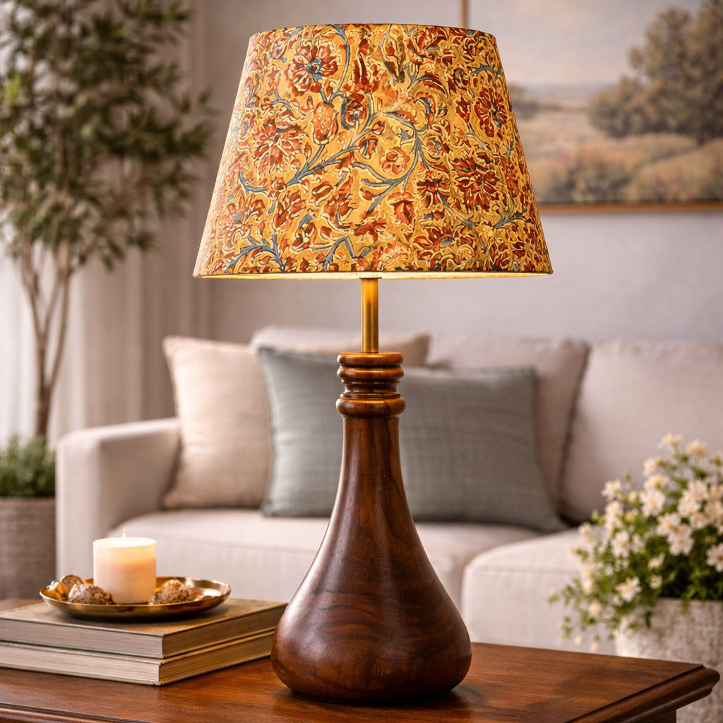Golden Kalamkari Straight Empire & Lumo Flare Combo