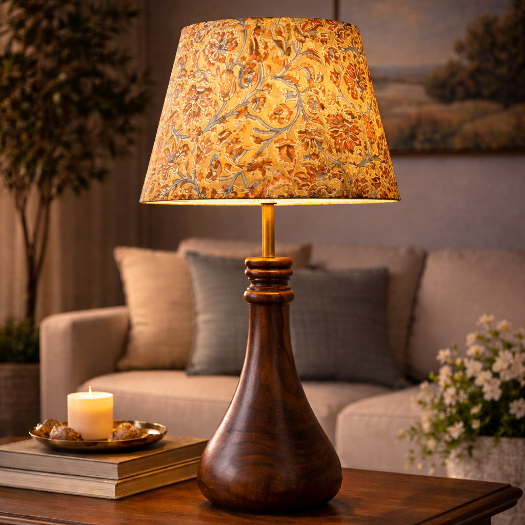 Golden Kalamkari Straight Empire & Lumo Flare Combo