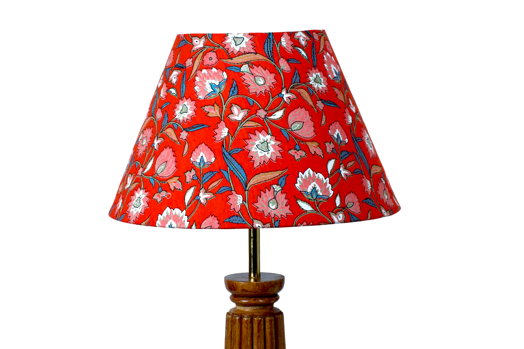 Crimson Floral - Half Empire Plain