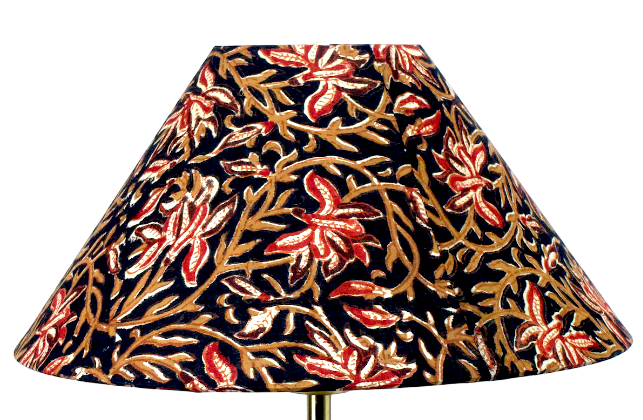 Midnight Kalamkari- Coolie Plain