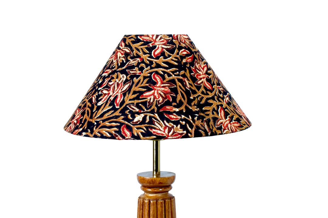 Midnight Kalamkari- Coolie Plain