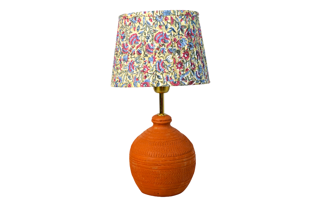 Earthy Blossom SE Pleated & Koora Earth Red Combo