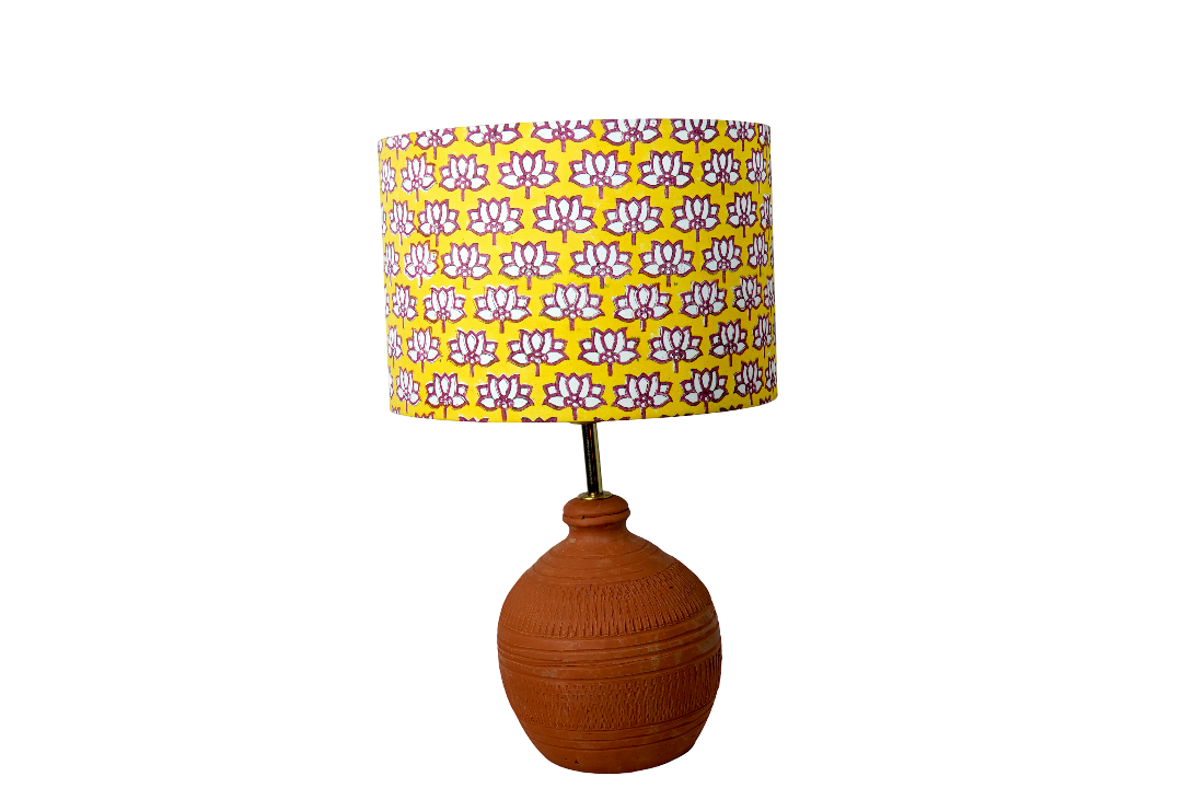 Sunny Yellow and Punch Pink Drum & Koora Earth Red Combo