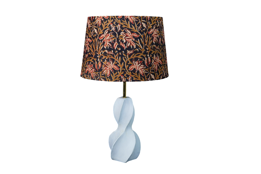 Midnight Kalamkari Straight Empire & Lumo Twist White Combo