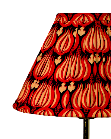 Red Blossom- Half Empire Pleated