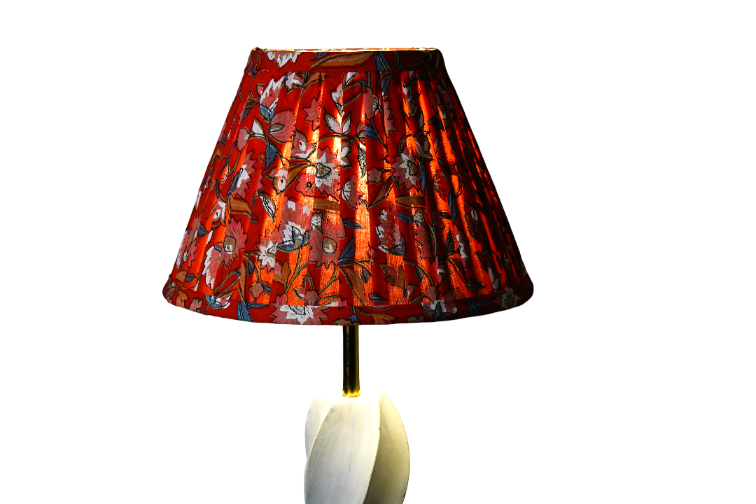 Crimson Floral - Half Empire Pleated