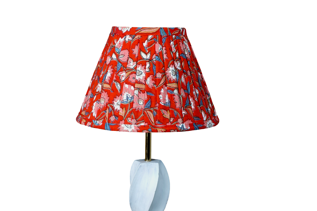 Crimson Floral - Half Empire Pleated