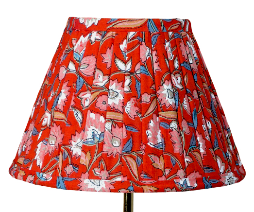 Crimson Floral - Half Empire Pleated