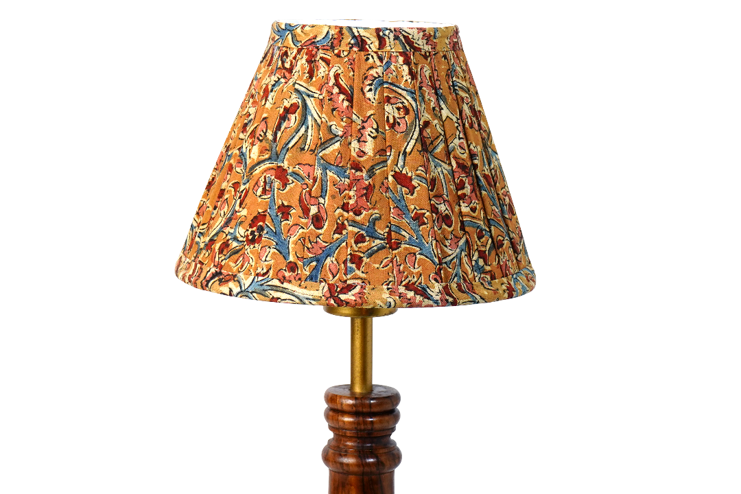 Golden Kalamkari - Half Empire Pleated