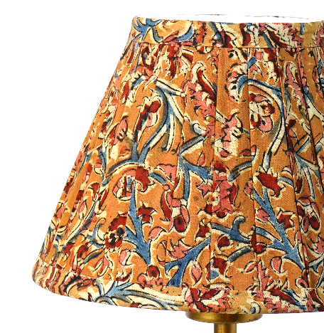 Golden Kalamkari - Half Empire Pleated