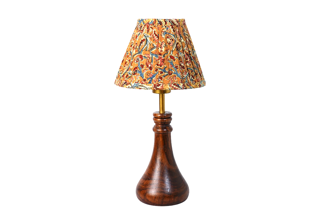 Golden Kalamkari - Half Empire Pleated