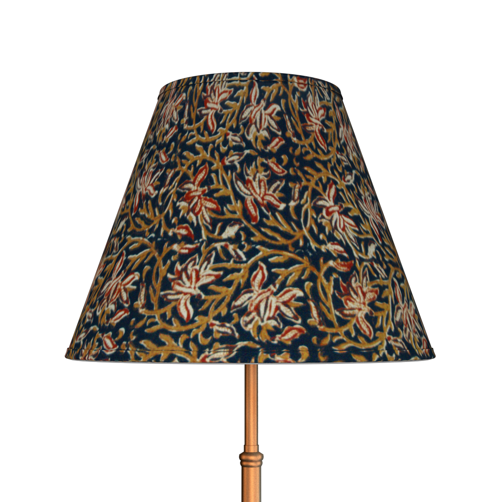 Midnight Kalamkari Bloom